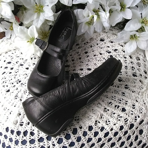 b.o.c Shoes - b.o.c Winifred Mary Jane black leather clogd